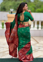 Soft Silk Zari Woven Wedding Paithani Saree